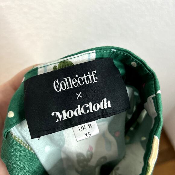 Modcloth Green Terrarium Print Midi Skirt - Picture 7 of 7